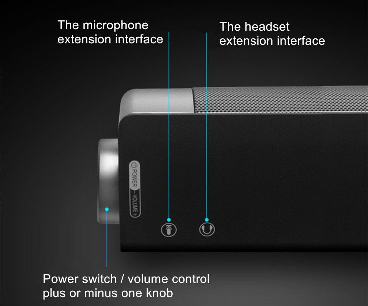 Wired Soundbar Speaker System 6W USB Multimedia Audio HIFI Stereo Sound Bar For Computer PC Laptop Desktop Smart Phone - Surprise store