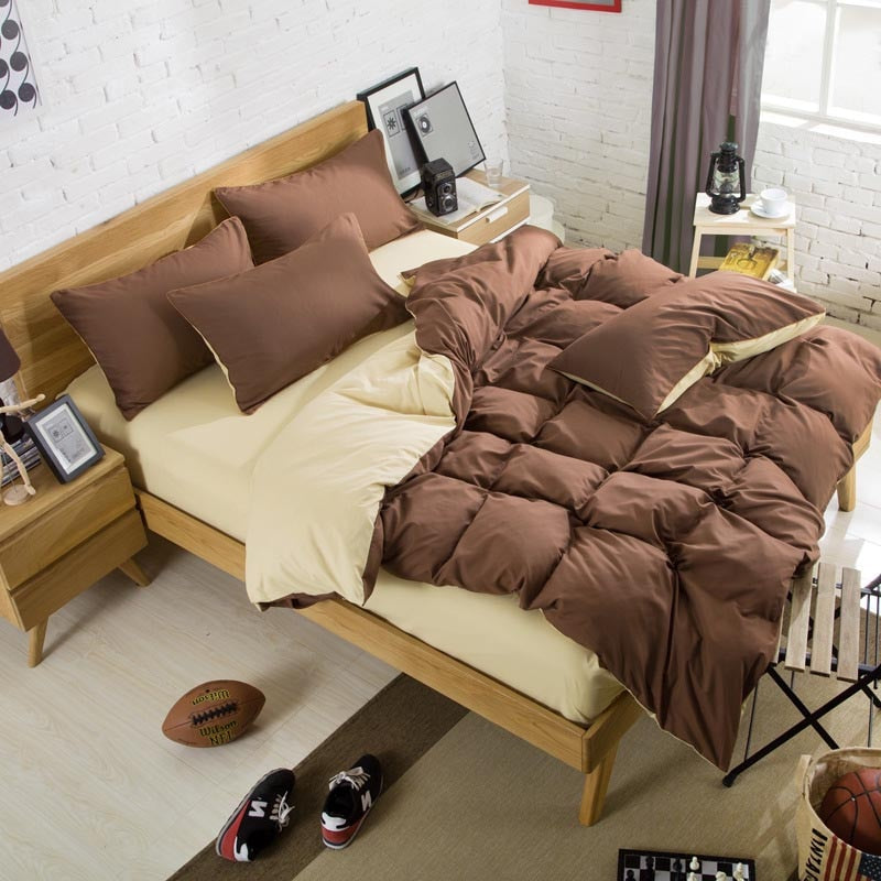 Fashion bedding sets luxury bed linen fashion Simple Style duvet cover flat sheet Bedding Set Winter Full King Twin Queen