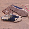 EXCARGO Slides Flat linen Shoes For Men Casual Adult 2019 Fashion Sale Summer Men Shoes Slippers Canvas Breathable Mules Shoes