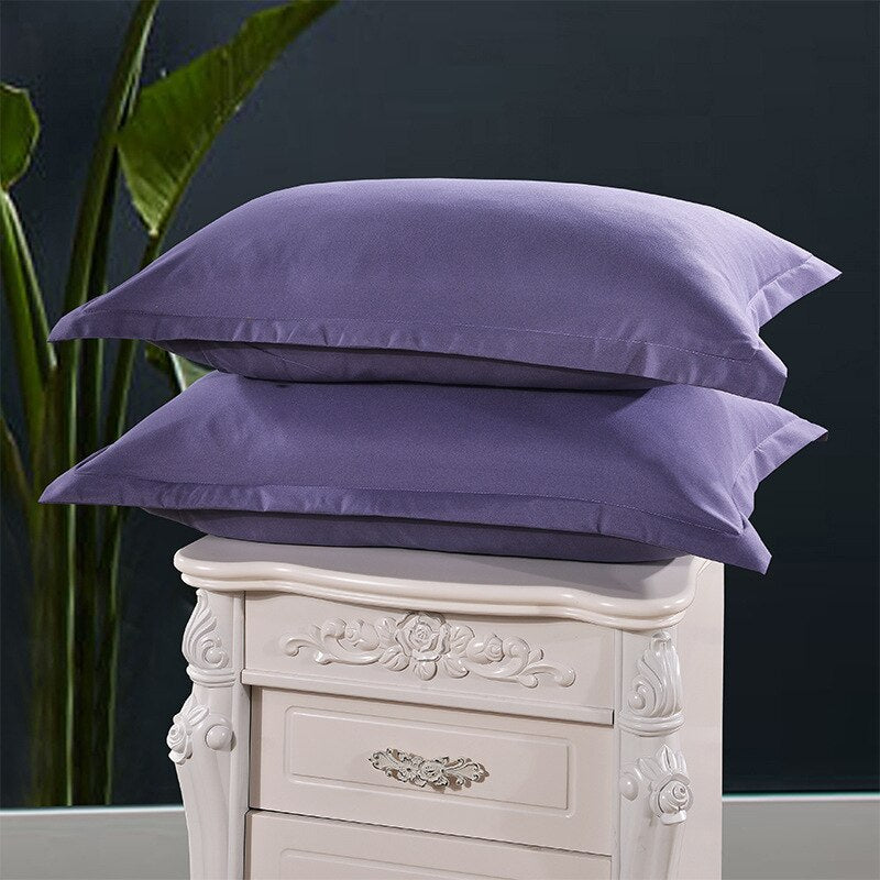 1 Piece Green Color Polyester Pillowcase Brief Style Solid Color Pillow Case Bedroom Use 48cm*74cm 50