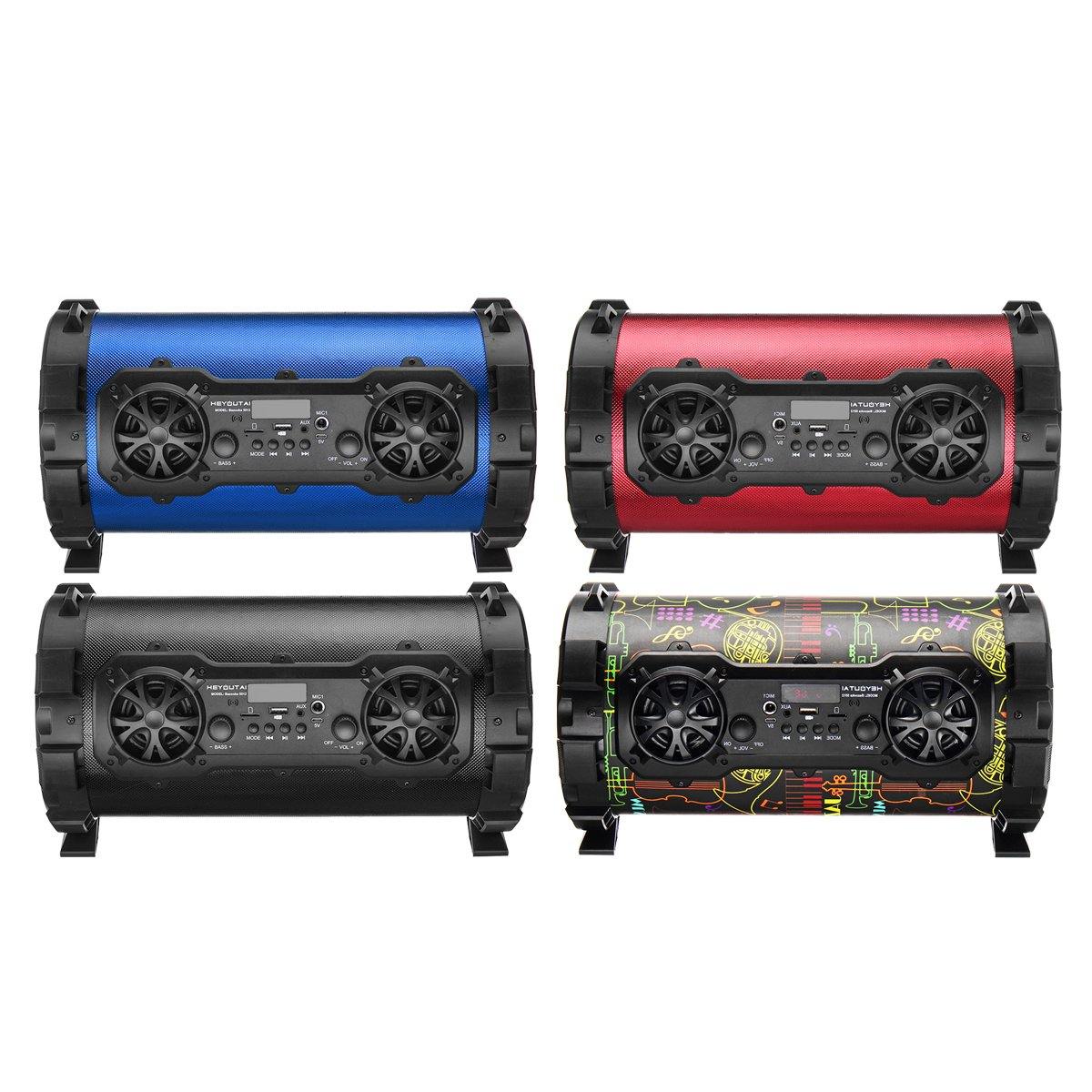 Speaker bluetooth Wireless Stereo Bass Portable HIFI Speaker Subwoofer AUX USB TF Card FM Radio Outdoor Bike Car Karaoke Player - Surprise store