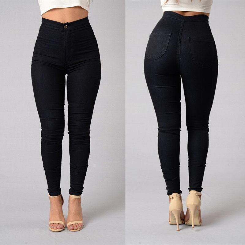 2019 Slim Professional Trousers Women Western-style Trousers White Black Pants High Waist Plus Size Formal Female Pencil Pants - Surprise store
