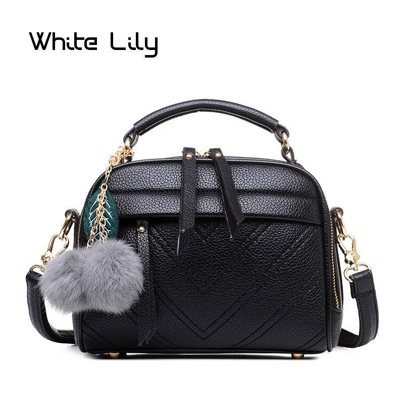 New Women's Shell Bag Fashion Sewing Thread Shoulder Bags Ladies Zipper Handbag High Quality Tote Bag Messenger Bag