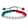 OIQUEI Handmade Women Men Charm White Black Red Natural Stone briaded Bracelets with Macrame for Fashion Jewelry Drop Shipping