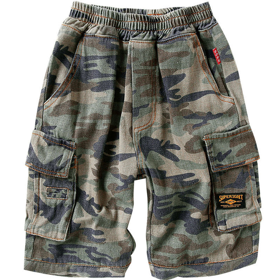 Summer Boys Camouflage Shorts Cotton Trousers Kids Beachwear Children Loose Sport Beach Shorts Sweatpants