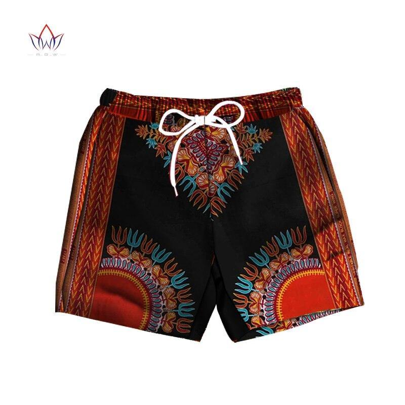 Men Short Pants Dashiki 100% Cotton African Print Short Pants Clothes Customized Beach Short Pants African Style Clothing WYN614 - Surprise store