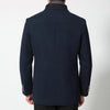 Men's Wool Coat Winter Cashmere Jacket Men Casual Windbreaker Long Slim Fit Trench Coat Thick Woolen With Detachable Scarf Coats - Surprise store
