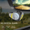 2 in 1 Car Convex mirror & Blind Spot Mirror Wide Angle Mirror 360 Rotation Adjustable Rear View Mirror View front wheel - Surprise store