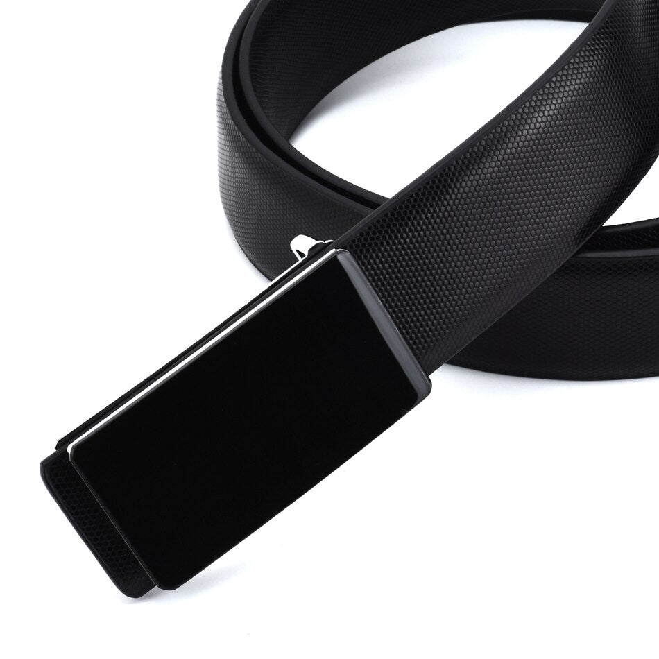 WOWTIGER White Black Cowhide Genuine Leather 33mm Width Belts For Men Strap Male Smooth Buckle Luxury Brand Designer Belt