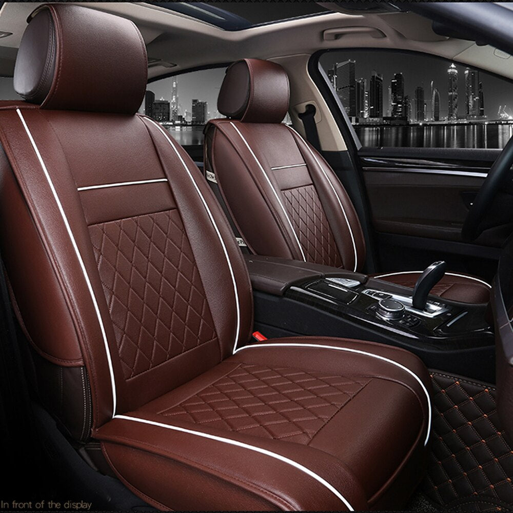Car Accessories Car Front Seat Cover Breathable PU Leather Pad Cushion Cushion Protection Car Interior Supplies Universal