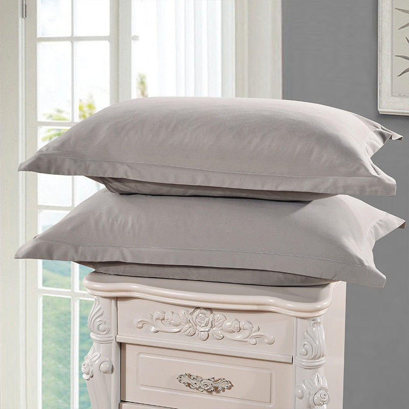 1 Piece Green Color Polyester Pillowcase Brief Style Solid Color Pillow Case Bedroom Use 48cm*74cm 50