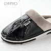 Men's slippers Home Winter Indoor Warm Shoes Thick Bottom Plush Waterproof Leather House slippers man Cotton shoes 2020 New - Surprise store