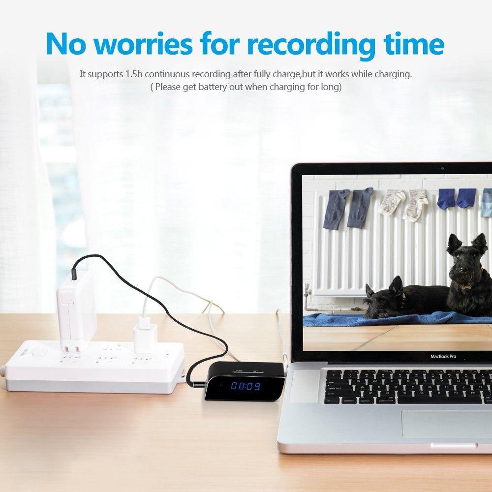 1080P WIFI Mini Camera Time Alarm Clock Wireless Motion Sensor IP Security Night Vision Micro Home Remote Monitor hidden TF card - Surprise store
