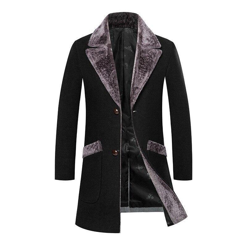 2019 New Arrival Winter High Quality Casual Trench Men Coat Jacket / Business Wool Thick Warm Men's Woolen Coat Large Size S-5XL - Surprise store