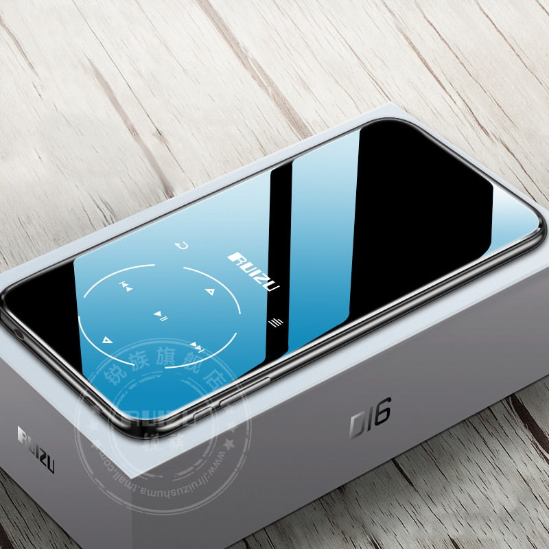 RUIZU MP3 Player with bluetooth 4.2 and 2.4 Screen touch keys hifi fm radio mini sport MP 3 music player portable metal walkman