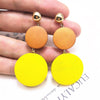 New Luxury Big Round Earrings 2019 Fashion Korean Dangle Drop Earrings For Women Long Gold Statement Earrings - Surprise store