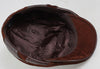 Wholesales European Style Genuine Leather Caps Beret Man Casual Sheepskin Suede Black/Brown Fitted Duckbill Hats Male Boina