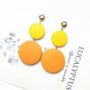 New Luxury Big Round Earrings 2019 Fashion Korean Dangle Drop Earrings For Women Long Gold Statement Earrings - Surprise store