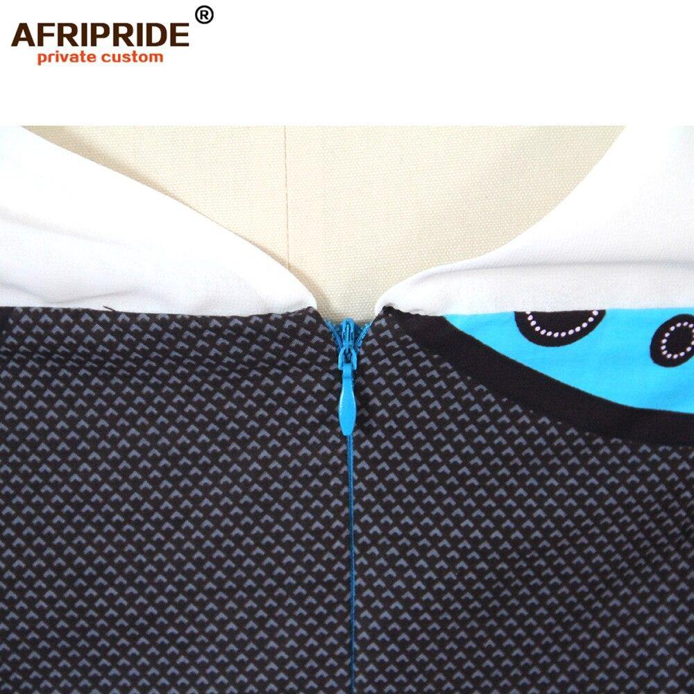 African wax summer bodycon dresses for women AFRIPRIDE tailor made adjustable sleeves knee length women party dress A1925006 - Surprise store