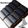10 Pairs/Lot Men Bamboo Fiber Socks Men Compression Harajuku Long Socks Business Casual Mens - Surprise store