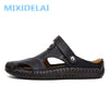 Summer Sandals Men Leather Classic Roman Sandals 2020 Slipper Outdoor Sneaker Beach Rubber Flip Flops Men Water Trekking Sandals