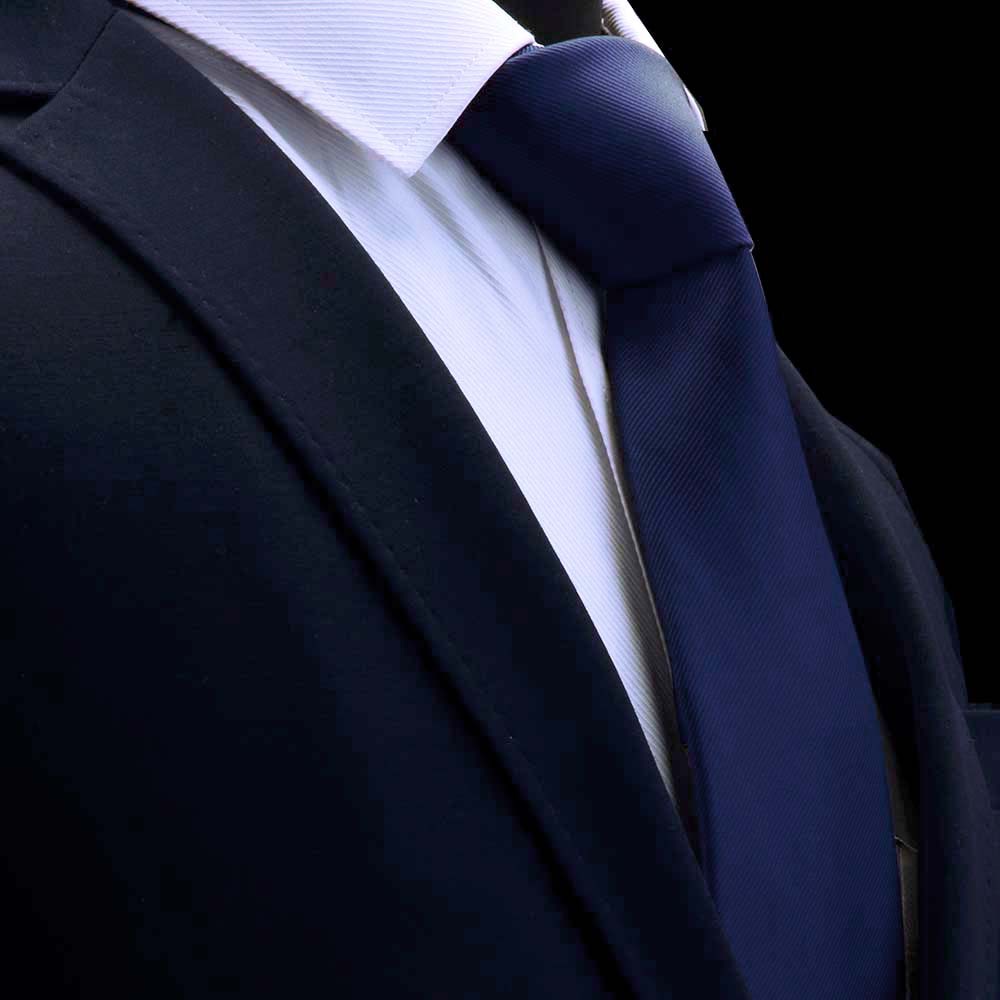 GUSLESON Quality Jacquard Woven Silk Solid Tie for Men 8cm Classic Plain Necktie Red Navy Gold Yellow Ties for Wedding Business