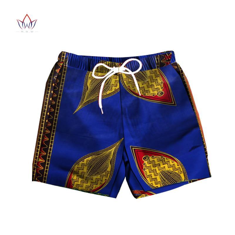 Men Short Pants Dashiki 100% Cotton African Print Short Pants Clothes Customized Beach Short Pants African Style Clothing WYN614 - Surprise store