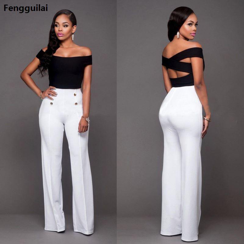 Hot Women Casual Harem Long Pants High Waist Elastic High Waist Cropped Length Ol Trousers Solid Black White Wine Red - Surprise store