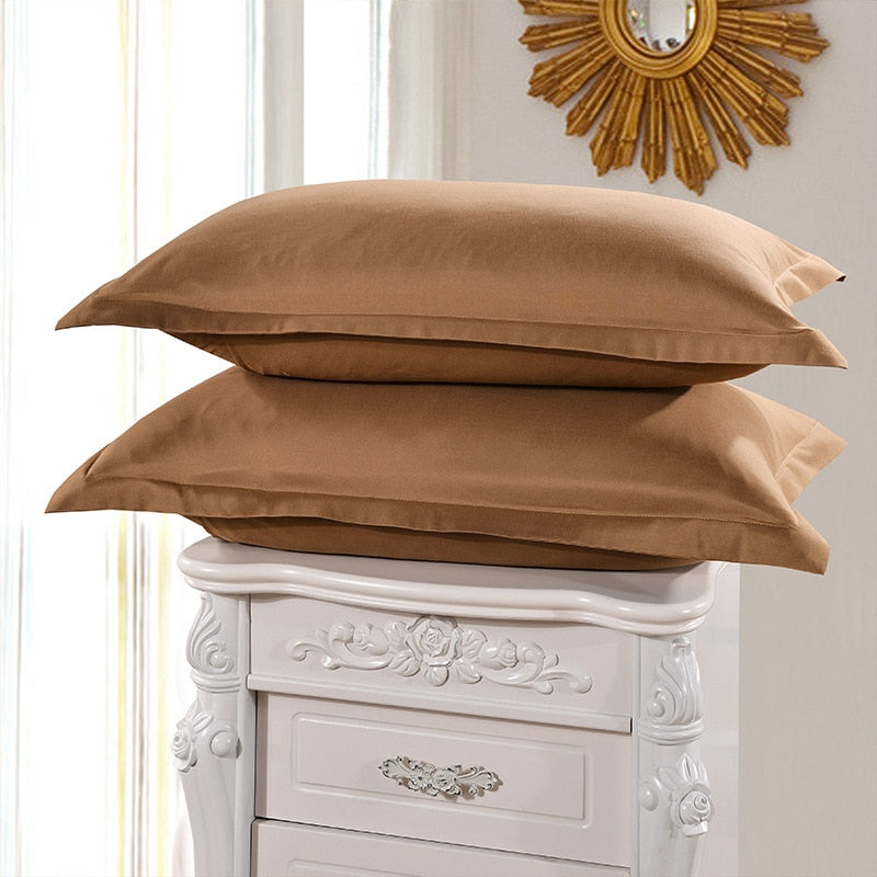 1 Piece Green Color Polyester Pillowcase Brief Style Solid Color Pillow Case Bedroom Use 48cm*74cm 50