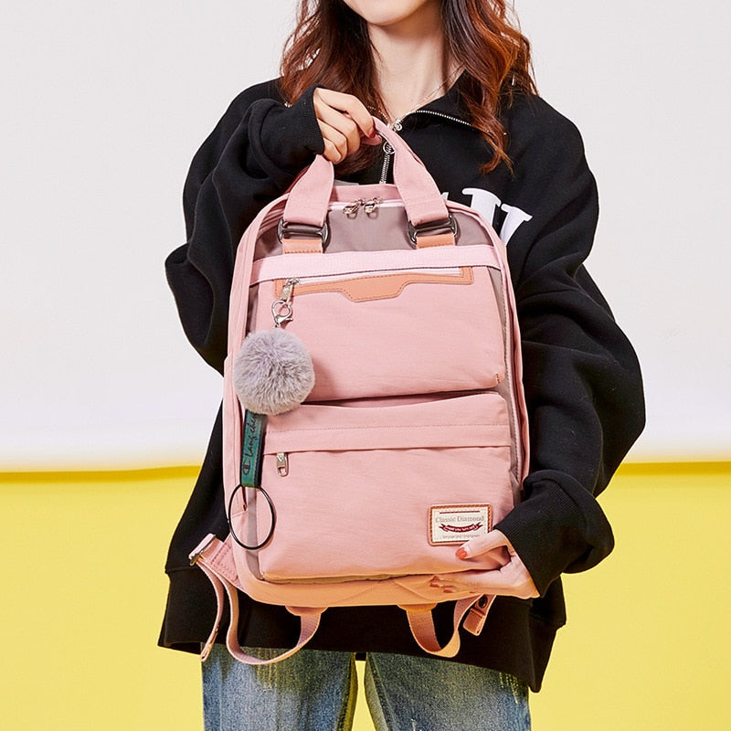 2020 New Waterproof Nylon Kids Backpack Girls For Middle School Students Travel Shoulder Backpacks Children Schoolbags Women Bag
