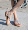 2019 Women`s Summer Bohemia Beach Rhinestone Shoes Diamond Sandals Women T-strap Thong Flip Flops Plus Size Peep Toe Shoes E774