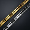 Cuban Link Bracelet For Men Jewelry Punk Gold Color Heavy Big Chain Link Men Stainless Steel Bracelet Pulseras