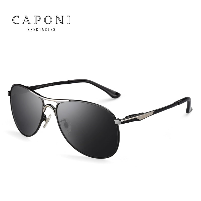 CAPONI Driving Photochromic High Quality Sunglasses Polarized Classic Brand Sun Glasses for Men oculos de sol masculino CP8722