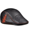 RY990 TOP Winter Man Head Warm Darke Berets Hat Male Genuine Leather 56-60 cm Fitted Stitches Casquettee Caps For Man Gorro