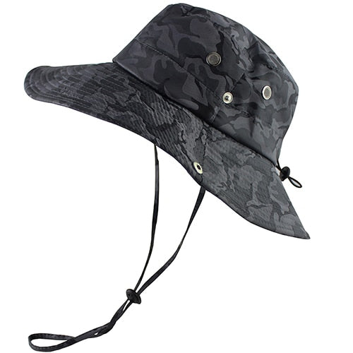 UPF 50+ Bucket Hat Men Women Bob Boonie Hat Summer UV Protection Camouflage Cap Military Army Hiking Tactical Outdoor Sun Hat