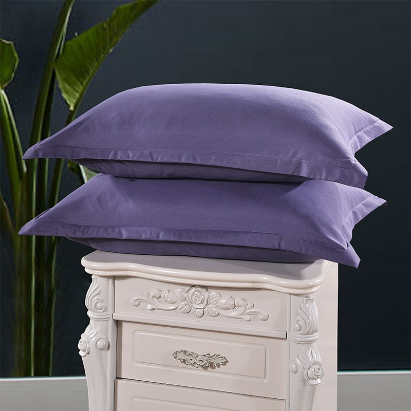 1 Piece Green Color Polyester Pillowcase Brief Style Solid Color Pillow Case Bedroom Use 48cm*74cm 50