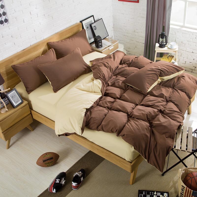 Fashion bedding sets luxury bed linen fashion Simple Style duvet cover flat sheet Bedding Set Winter Full King Twin Queen