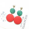 New Luxury Big Round Earrings 2019 Fashion Korean Dangle Drop Earrings For Women Long Gold Statement Earrings - Surprise store