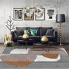 Nordic Creative Carpets White Gray Geometric Striped Living Room Kids Room Anti-Skid Area Rug Bedroom Sofa Coffee Desk Floor Mat - Surprise store