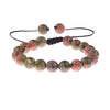 OIQUEI Handmade Women Men Charm White Black Red Natural Stone briaded Bracelets with Macrame for Fashion Jewelry Drop Shipping