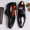 Classic Man Formal Dress Derby Office Shoes Genuine Leather Handmade Wedding Party Flats Pointed Toe Men's Basic Footwear SS367