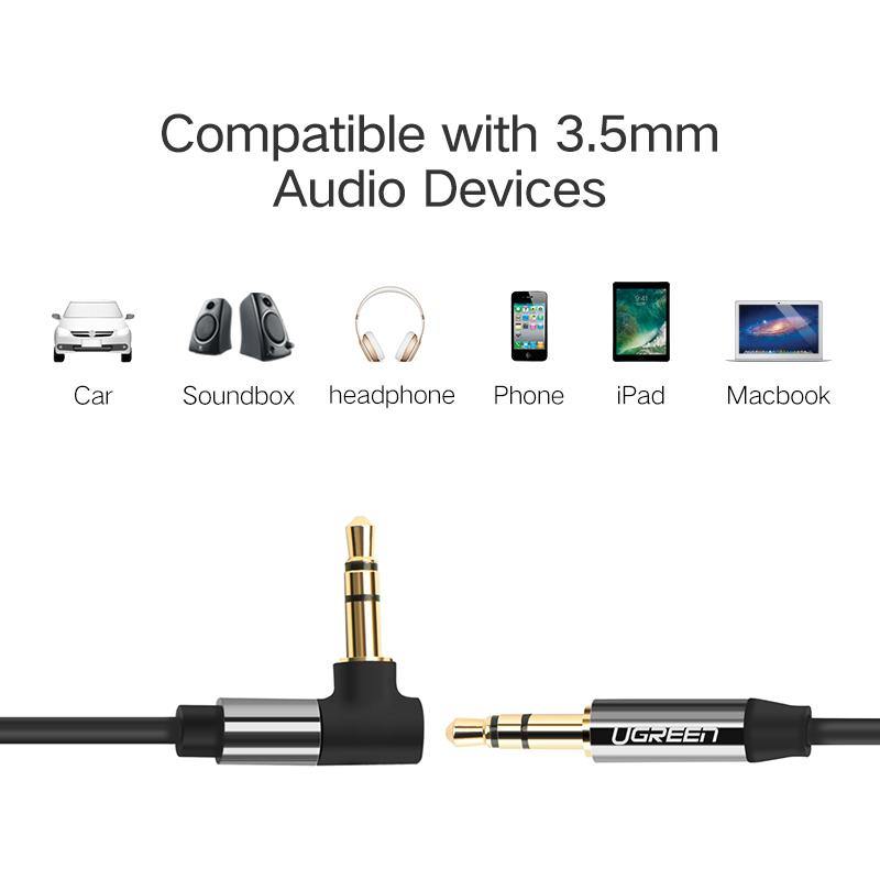 Ugreen Audio Jack 3.5mm Aux Cable Male to Male Aux Cable 3.5mm Jack Audio Cable auxiliar for Car Headphone MP3/4 Phone 3.5 mm - Surprise store