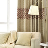 Modern Thick Blackout Curtain Drapes for Living Room Bedroom Geometric Door Window Curtains Grey & Burgundy