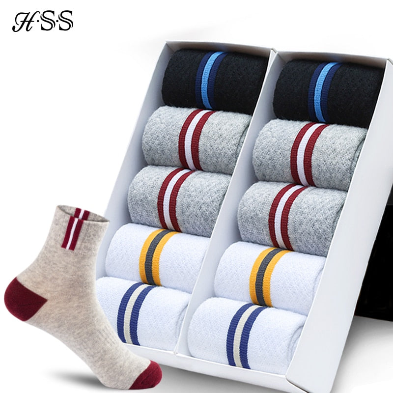 HSS Brand 2019 Newest Basic Cotton Men's Socks High Quality Hollow Breathable Summer Socks
