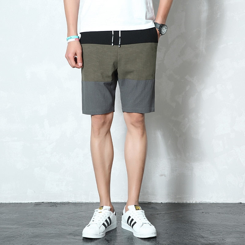 Varsanol Compression Shorts Men Summer Shorts for Men Cotton Casual Shorts Homme Striped Men Clothes Bermuda Masculina 4XL