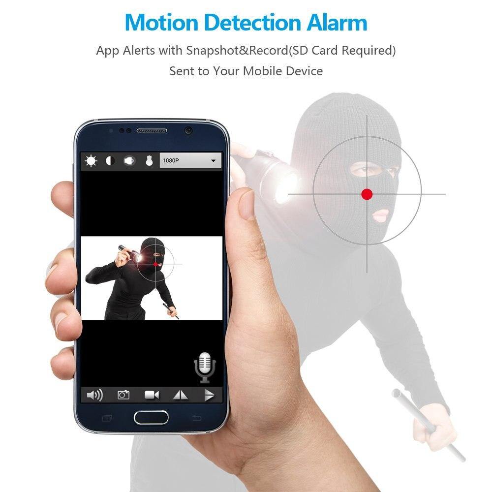 1080P WIFI Mini Camera Time Alarm Clock Wireless Motion Sensor IP Security Night Vision Micro Home Remote Monitor hidden TF card - Surprise store