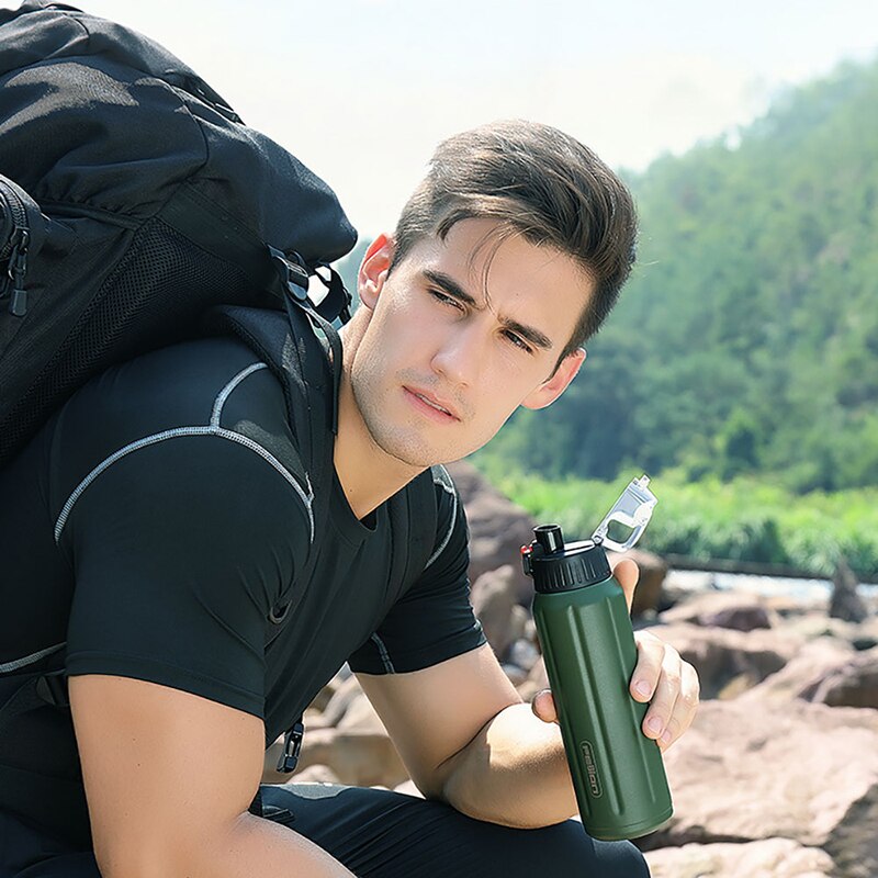 FEIJIAN Thermos Shaker Bottle Portable Sport Water Bottle