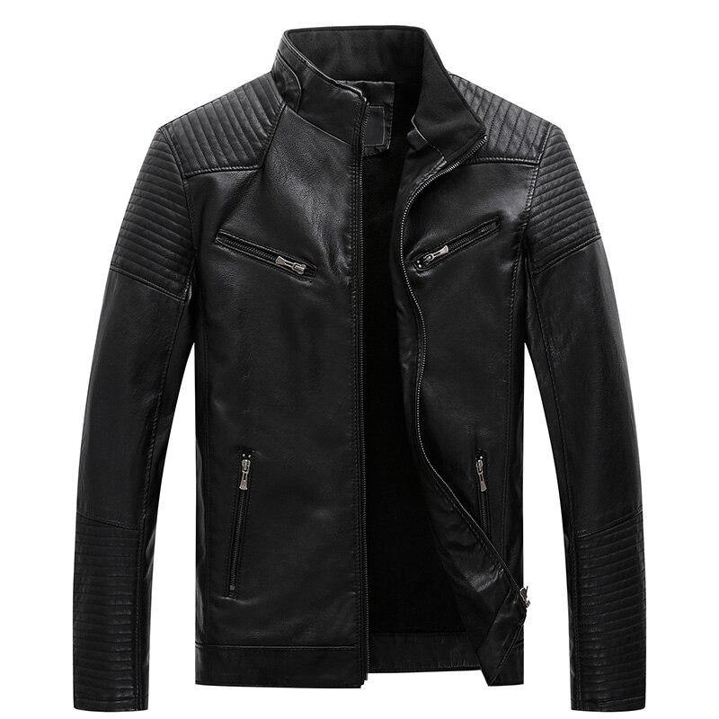 DAVYDAISY 2019 New High Quality PU Leather Man Jackets Slim Fit Causal Fashion Men Jacket Brand Clothes Plus Size XL-5XL DCT-265 - Surprise store
