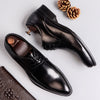 Classic Man Formal Dress Derby Office Shoes Genuine Leather Handmade Wedding Party Flats Pointed Toe Men's Basic Footwear SS367