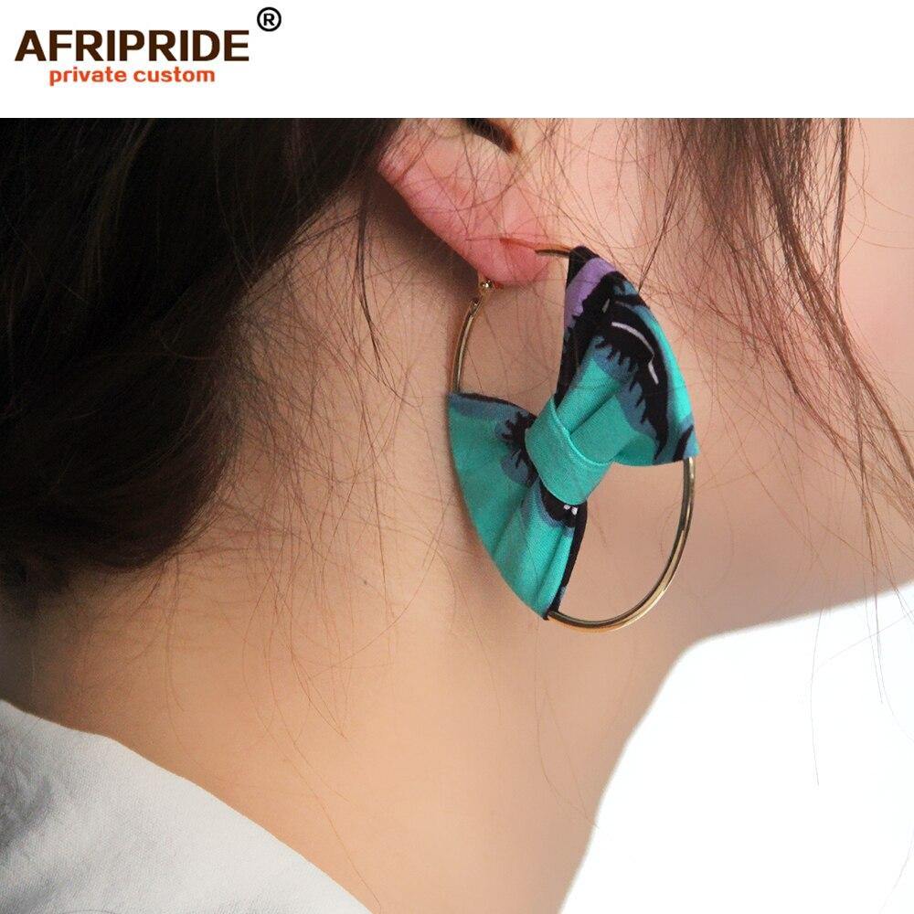african fashion style earring for women AFRIPRIDE handmade ankara print women ear wear A1928002 - Surprise store
